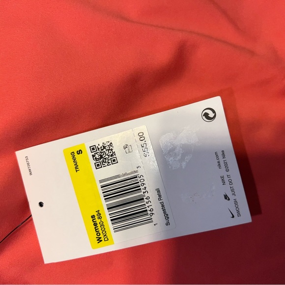 Nike Dri-FIT Indy Sports Bra Tank, Coral, Size Small - Picture 6 of 7